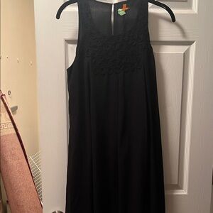Chic Black Sleeveless Midi Dress